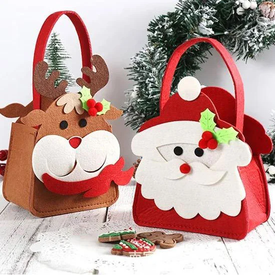 Felt Christmas Mini Bag Set of 4