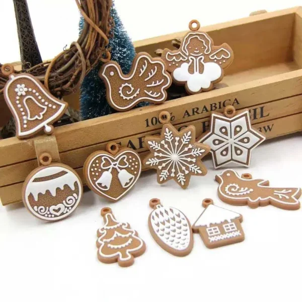 Rubber Gingerbread Man Christmas Ornaments