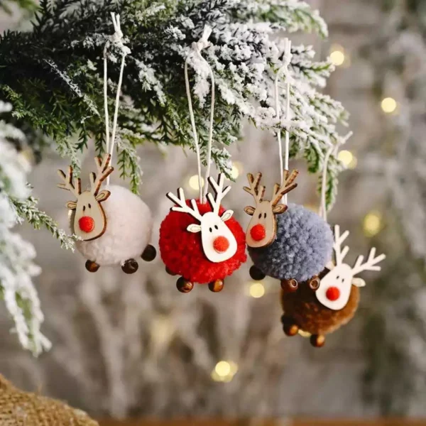 Wool Felt Tree Ornament 3 packs