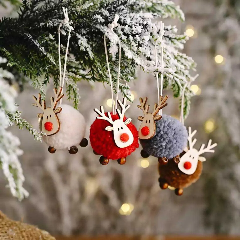 Wool Felt Tree Ornament 3 packs