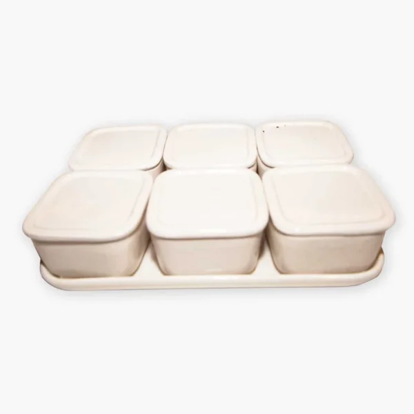 Snack Ceramic Jar Tray
