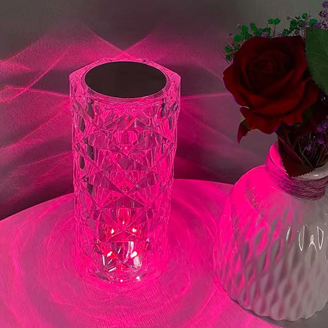 Rose Diamond Table Lamp (with RC)