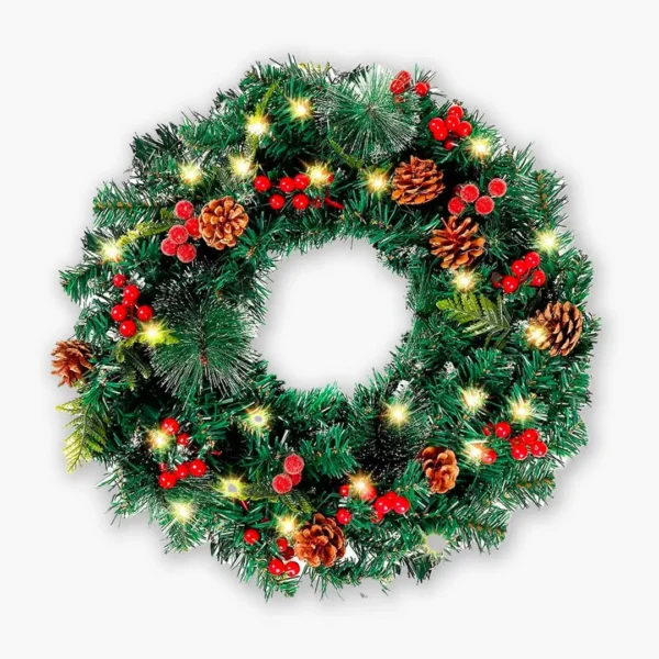 Wreath with light