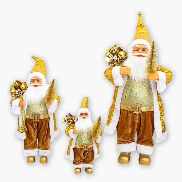 Santa Gold Figurines