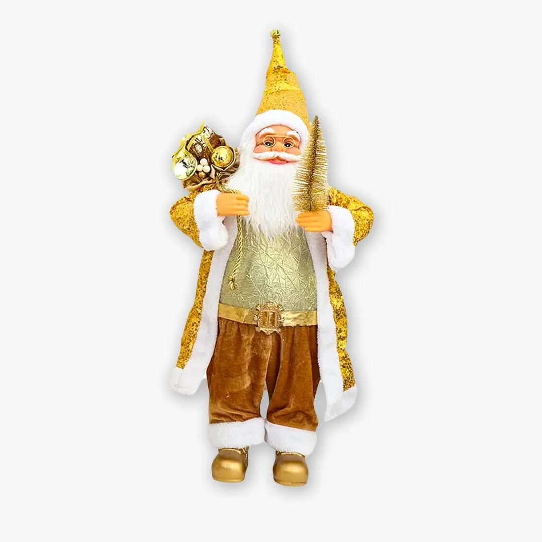Santa Gold Figurines
