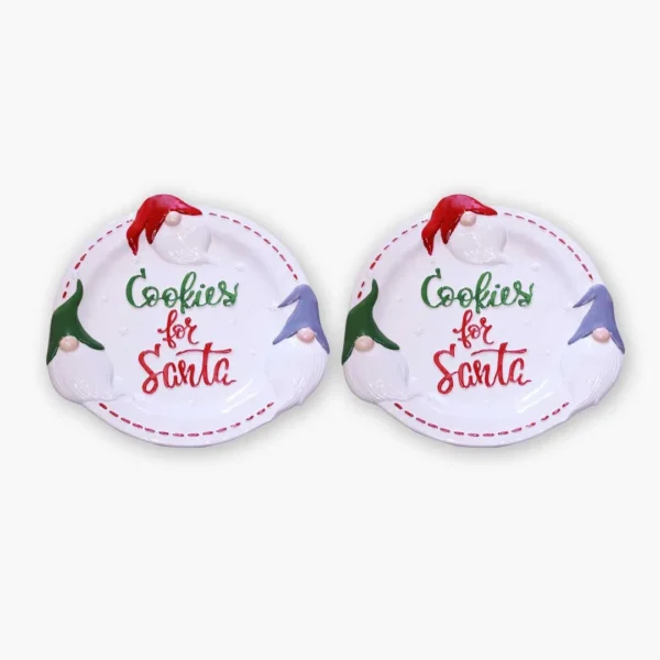 Cookies for Santa Plates (set of 2)
