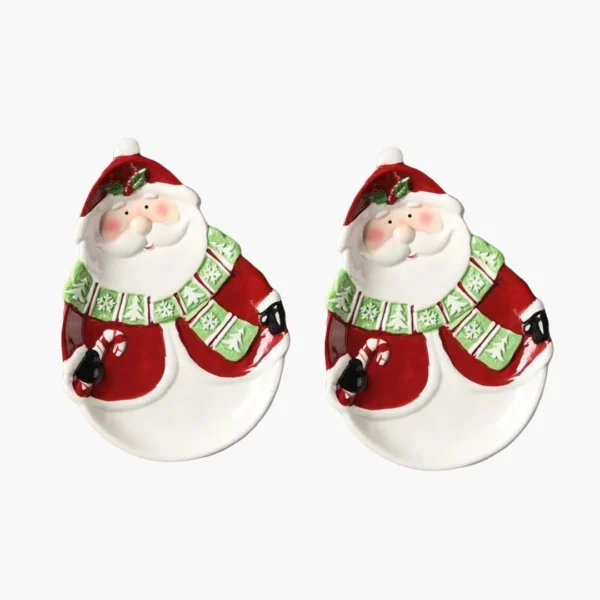 Santa’s Face Plates (set of 2)