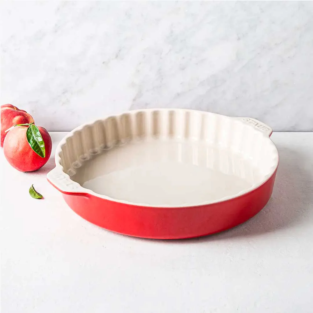 STAUB CERAMICS Round Fluted Pie Dish