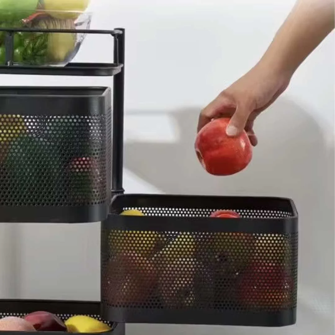 Fruit Vegetable Rotating Storage Rack