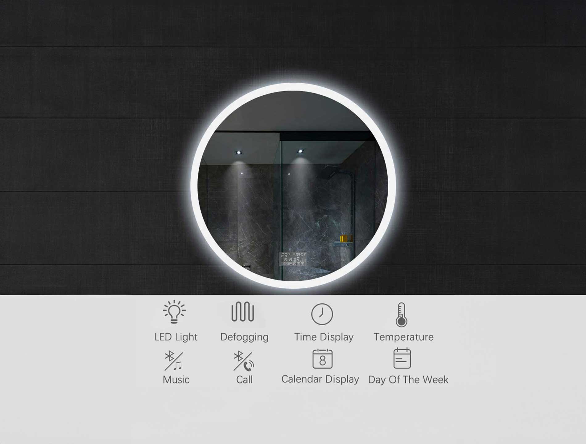 0000001 Smart Bathroom Mirror