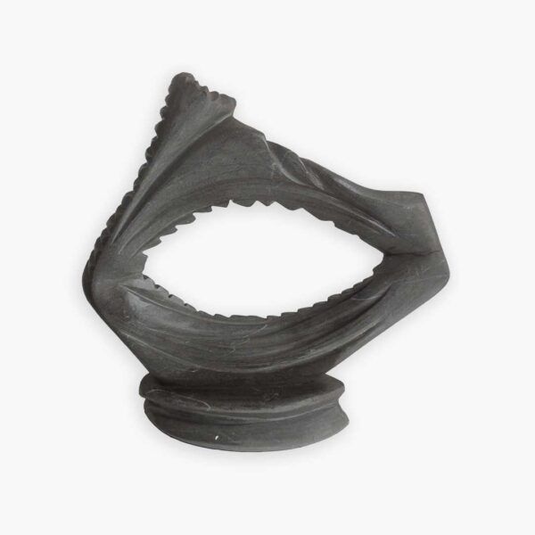 Eternal Loop - Gray Italian Marble Sculpture by Bassam Kyrillos