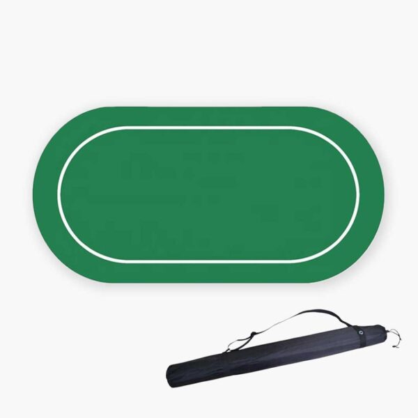 Oval Poker Table Rubber Mat