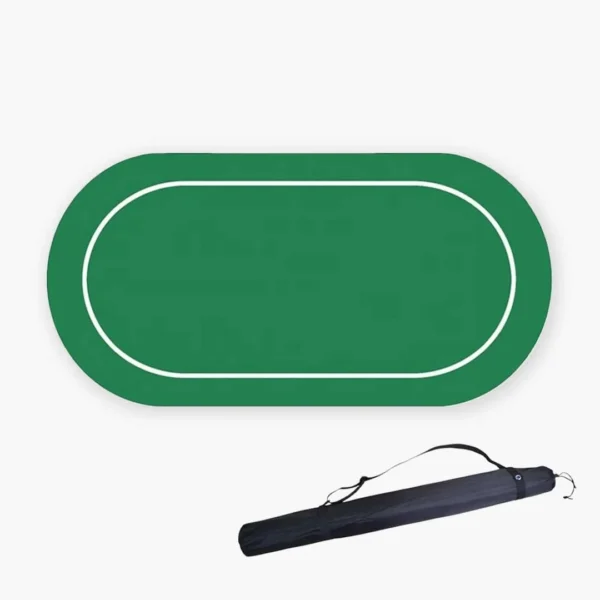 ellipse02 Oval Poker Table Rubber Mat
