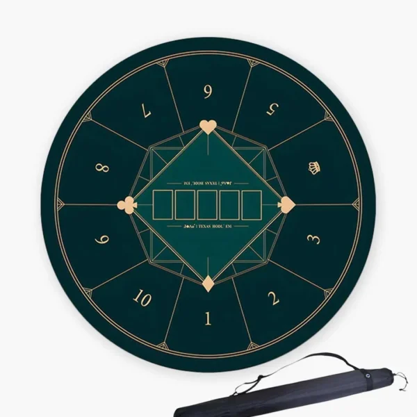 round03 Round Poker Table Rubber Mat