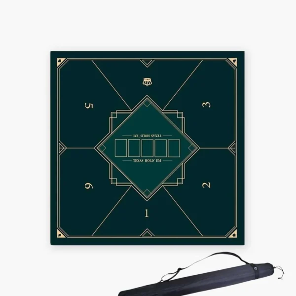 square02 Square Poker Table Rubber Mat