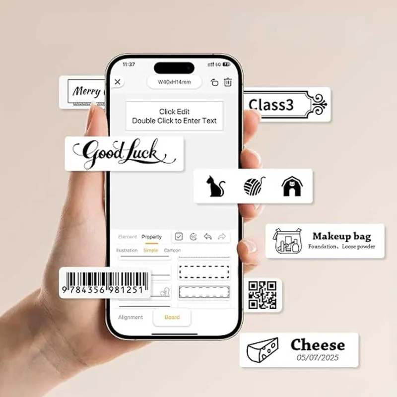 R5 Mini label printer Labels