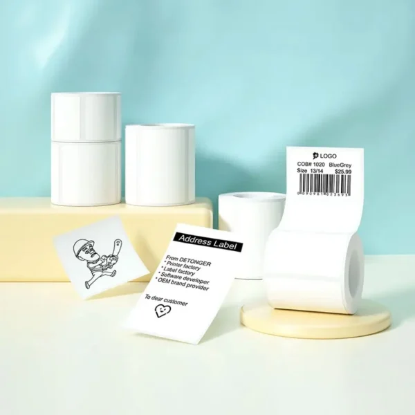 White Thermal Synethetic Labels